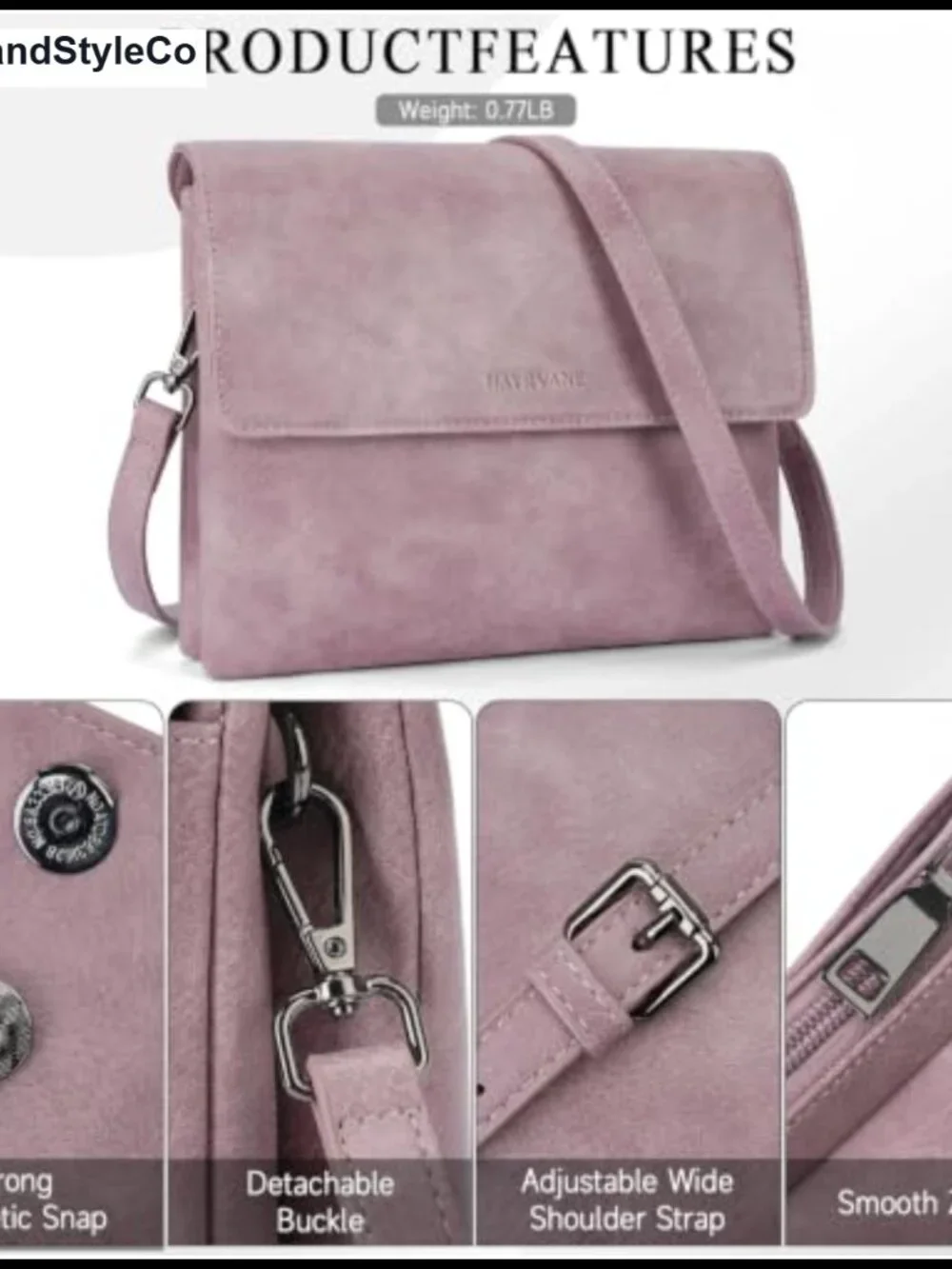 Vegan Leather Crossbody Phone Purse with RFID Card Slots